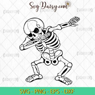 Dabbing Skeleton Spooky Dancing SVG, Skeleton SVG, Skeleton Funny SVG