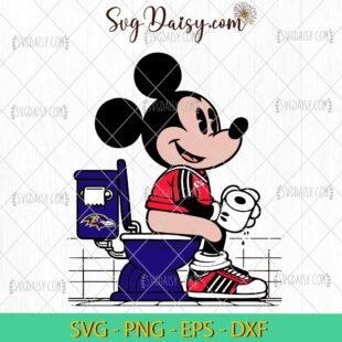 Funny Mickey Mouse Chiefs Sitting On Ravens SVG, Mickey Mouse Football SVG, Mickey NFL SVG