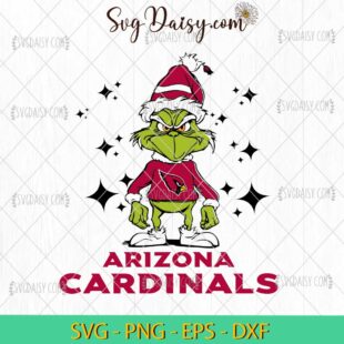 Grinch Arizona Cardinals SVG, Grinch Football SVG, Grinch NFL SVG