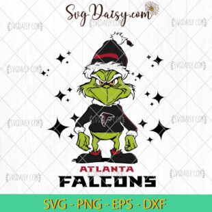 Grinch Atlanta Falcons SVG, Grinch Football SVG, Grinch NFL SVG