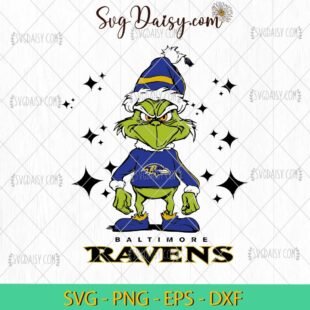 Grinch Baltimore Ravens SVG, Grinch Football SVG, Grinch NFL SVG