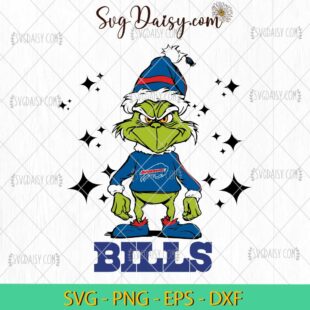 Grinch Buffalo Bills SVG, Grinch Football SVG, Grinch NFL SVG