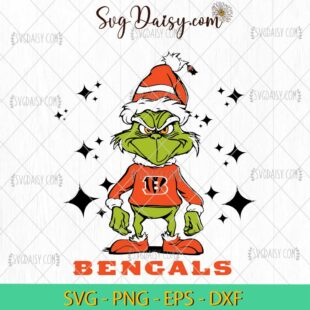 Grinch Cincinnati Bengals SVG, Grinch Football SVG, Grinch NFL SVG