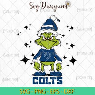 Grinch Indianapolis Colts SVG, Grinch Football SVG, Grinch NFL SVG