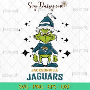 Grinch Jacksonville Jaguars SVG, Grinch Football SVG, Grinch NFL SVG