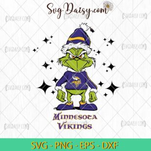 Grinch Minnesota Vikings SVG, Grinch Football SVG, Grinch NFL SVG