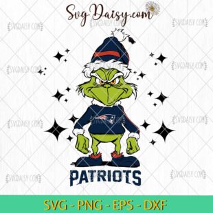 Grinch New England Patriots SVG, Grinch Football SVG, Grinch NFL SVG