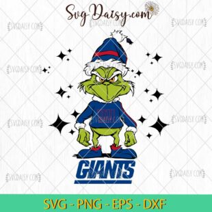 Grinch New York Giants SVG, Grinch Football SVG, Grinch NFL SVG