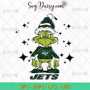 Grinch New York Jets SVG, Grinch Football SVG, Grinch NFL SVG