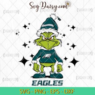 Grinch Philadelphia Eagles SVG, Grinch Football SVG, Grinch NFL SVG