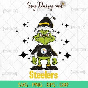 Grinch Pittsburgh Steelers SVG, Grinch Football SVG, Grinch NFL SVG