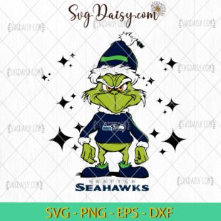 Grinch Seattle Seahawks SVG, Grinch Football SVG, Grinch NFL SVG