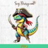 Halloween Dinosaur Trex Pirate PNG, Dinosaur Halloween PNG