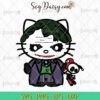 Hello Kitty Joker SVG, Joker Halloween SVG, Halloween SVG