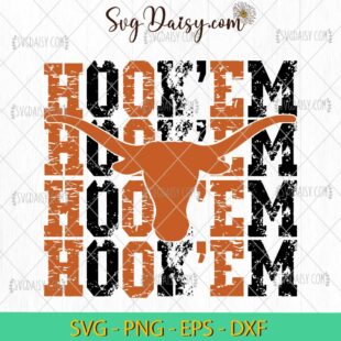 Hook'em Longhorns SVG, Basketball SVG, Longhorn Head SVG, Texas America SVG