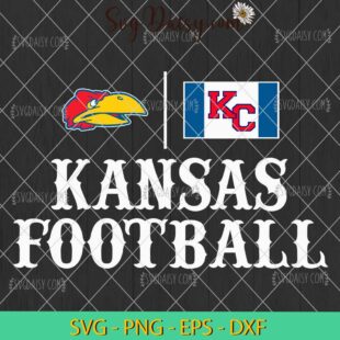 Kansas Football College Football SVG, Kansas Jayhawks SVG, Football SVG