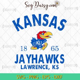 Kansas Jayhawks Lawrence 1865 SVG, Jayhawk Kansas Football Team SVG, NCAA SVG