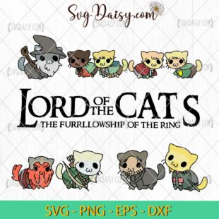 Lord Of The Cats Halloween SVG, Cat Halloween SVG, Halloween SVG