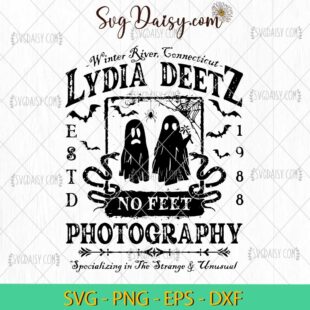 Lydia Deetz Photography 1988 Halloween SVG, Retro Halloween SVG, Ghost Halloween SVG