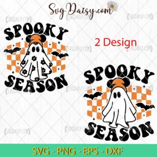 Mickey Floral Ghost Spooky Season SVG, Spooky Season SVG, Halloween Bundle SVG