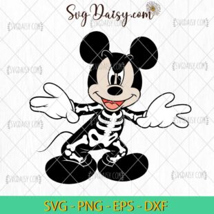 Mickey Skeleton SVG, Mickey Halloween SVG, Halloween SVG