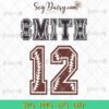 Personalized Baseball Girlfriend Custom Name And Number SVG