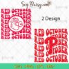 Red October Philadelphia SVG, Red October SVG, Philadelphia Baseball SVG, Bundle SVG