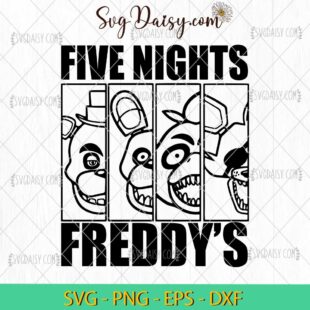 Vintage Five Nights At Freddys Halloween SVG, Halloween SVG