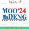 Moo Deng For President 2024 Election SVG PNG EPS DXF