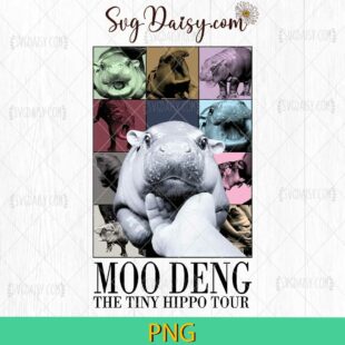 Moo Deng The Tiny Hippo Tour PNG